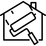 Simple black square on white background.