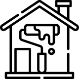 Black silhouette of a man in profile.
