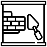 Black silhouette of a person running.